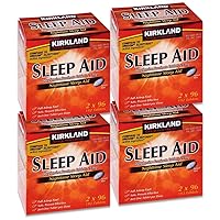 Kirkland Signature Sleep Aid Doxylamine Succinate 25 Mg, 192-Count, Pack of 4
