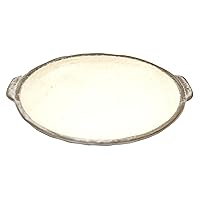 Banko Ware 03110 Oven Safe, Heat Resistant, Plate, Round, No. 7, Powdered Diameter Approx. 8.7 inches (22 cm), Tableware, Ceramic, Microwave, Oven, Direct Fire, Made in Japan
