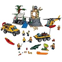 LEGO City Explorers Jungle Exploration Site Building Kit 60161 (813 Pieces)
