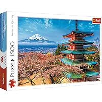 Trefl Red 1500 Piece Puzzle - Mount Fuji/Huber