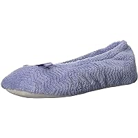 isotoner Women's Moisture Wicking and Suede Sole for Comfort Ballet Flat