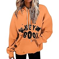 Oversized Sweatshirts For Women Halloween Fashion Daily Versatile Casual Crewneck Sweatshirts Long Sleeve Printed Top