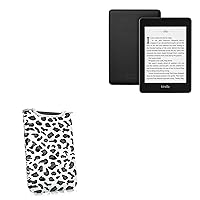 BoxWave Case Compatible with Amazon Kindle Paperwhite (4th Gen 2018) - Snow Leopard Plush SlipSuit, Animal Leopard Print Padded Soft Sleeve