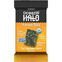Ocean's Halo Seaweed Snacks (1 Case of 12 Units Trays) Korean BBQ