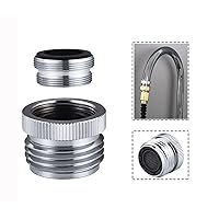 Faucet Adapter with Aerator, Sink Faucet to Garden Hose Adapter, Faucet Adapter to Garden Hose for Kitchen and Bathroom, 3/4