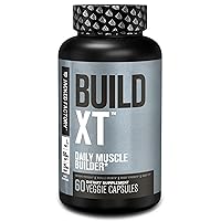 Build-XT Daily Muscle Builder & Performance Enhancer - Muscle Building Supplement for Muscular Strength & Growth | Trademarked Ingredients Peak02, ElevATP, & Astragin - 60 Veggie Pills
