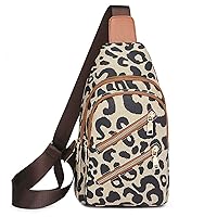 Sling Bag for Women Chest Bag Leather Fanny Pack Crossboday Bags Fashion Sling Backpack for Women