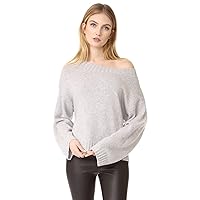 Vince Women's Boxy Pullover, Heather Grey, L