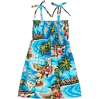 RJC Girl's Tropical Island Escape Hawaiian Smocked Dress