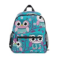 Kids Backpack Cute Owl Flower Nursery Bags for Preschool Children