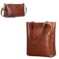 Kattee Leather Shoulder Bags for Women Bundle with Small Crossbody Bags