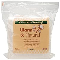 Warm Company Batting Warm & Natural Cotton Batting, Full Size 90