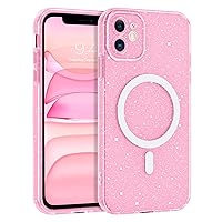 BENTOBEN for Magnetic iPhone 11 Case, Phone Case iPhone 11 [Compatible with Magsafe] Sparkly Shinny Bling Glitters Shockproof TPU Bumper Drop Protective Girls Women Boy Men iPhone 11 6.1