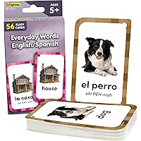 Teacher Created Resources Everyday Words English/Spanish Flash Cards (EP62073), Medium