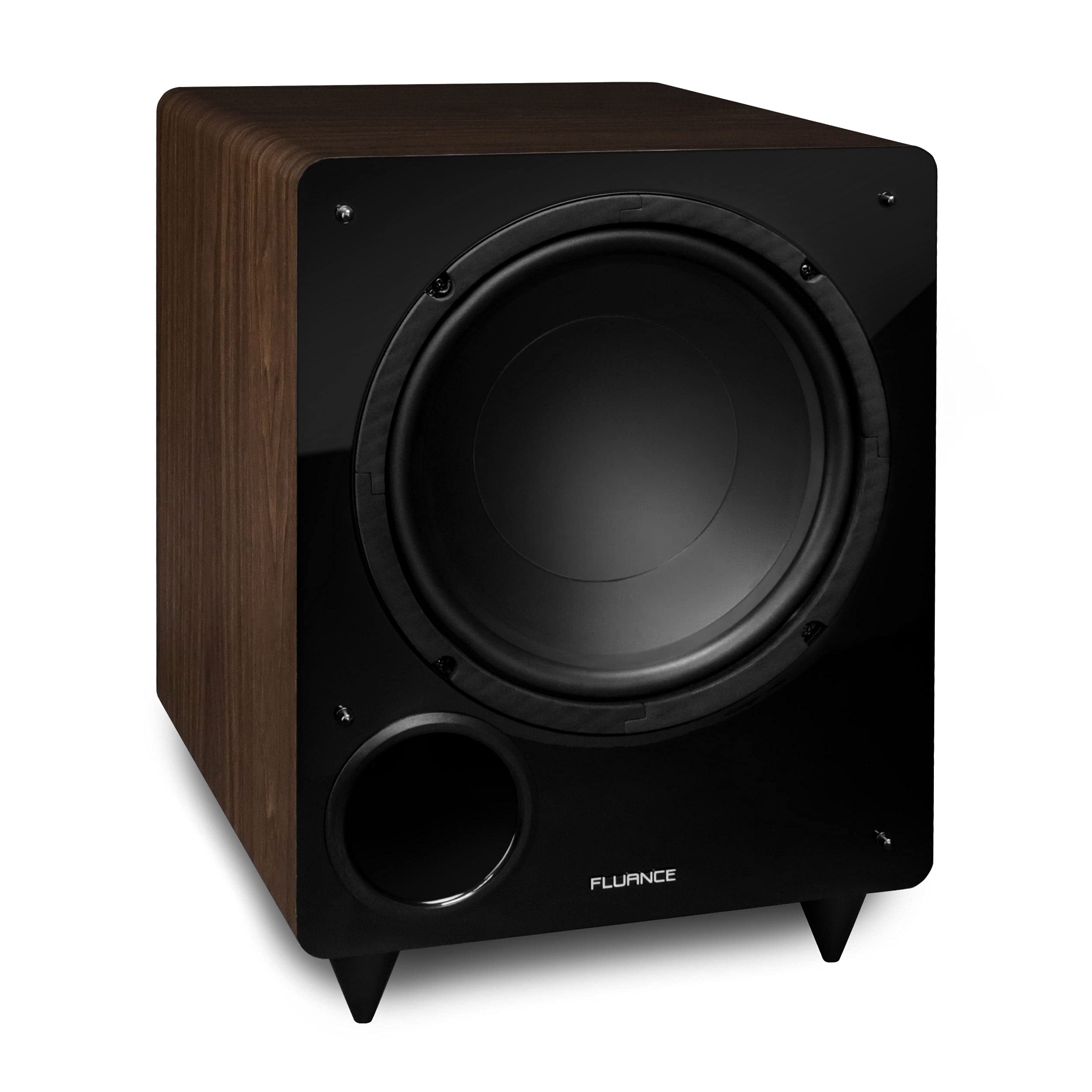 Fluance Signature HiFi Surround Sound Home Theater 5.1 Channel Speaker System Including 3-Way Floorstanding Towers, Center Channel, Bipolar Speakers and DB10 Subwoofer - Natural Walnut (HF51WB)