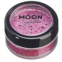 Holographic Glitter Shakers 100% Cosmetic Glitter for Face, Body, Nails, Hair and Lips - 0.17oz - Pink