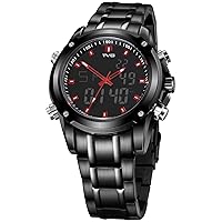 FENKOO TVG Watch TVG526 Men's Electronic Quartz Dual Display Watch Men's Stainless Steel Watch