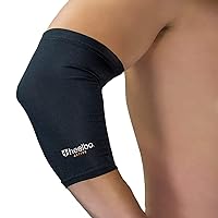 Elbow Sleeve and Elbow Compression Sleeve with Copper Infused Fibers and Breathable Fabric for Tendonitis, Golfers Weight Lifting, Tennis Elbow or Arthritis for Men and Women, Black, Medium