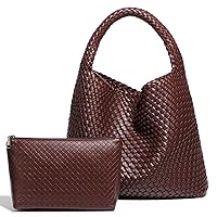 Large Woven Tote Bag for Women,woven purse, woven leather handbags,Fashion Shoulder,Top-handle Bag, Weave Purse