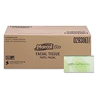 Marcal 2930CT Facial Tissue,2-Ply,Soft,4-1/2