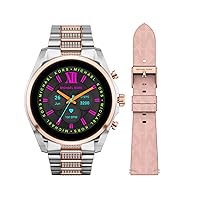 Michael Kors Womens GEN 6 Bradshaw Smart Watch with Stainless Steel Band Two Tone 22 (Model: MKT5137V)