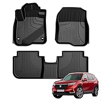 Floor Mats for Honda CR-V CRV 2023 2024 All Models Include Hybrid Models, Front and Rear Row Liner Automotive Floor Mats All Weather Protection Mat Black.