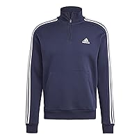 adidas Men's Essentials Fleece 3-Stripes 1/4-zip Sweatshirt Sweatshirt