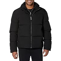 Amazon Essentials Men's Down Jacket with Stand-Up Collar (Plus Sizes Available)