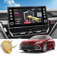 R RUIYA for 2024 Toyota Camry XSE Screen Protector for 2021-2024 Camry XLE/XSE/XLE V6/XSE V6, 2021-2024 Camry Hybrid XLE/XSE Hybrid 9-In Touchscreen Tempered Glass Protective Film (9-In Glass Screen)