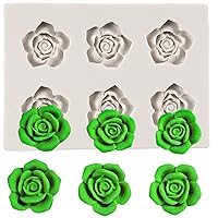 Rose Flower Silicone Fondant Mold for Wedding Cake Decoration Chocolate Cupcake Topper Candy Sugar Craft Polymer Clay Gum Paste