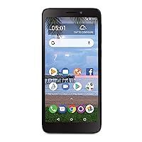 TracFone Carrier-Locked TCL A1 4G LTE Prepaid Smartphone - Black - 16GB - Sim Card Included - CDMA