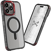 Ghostek Covert iPhone 15 Pro Max Clear Case - Compatible with MagSafe Accessories, Shockproof Silicone, Minimalist Phone Cover (6.7 Inch, Smoke)