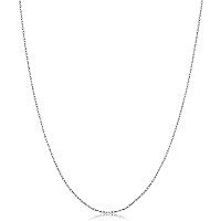 Kooljewelry Platinum 950 Light Rope Chain Necklace (0.9 mm)