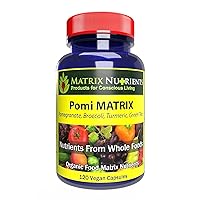 POMI Matrix - 10 Times Stronger Than The Competition! - Lower PSA Levels - See Our LAB Results! - 100% Natural Ingredients: Pomegranate, Green Tea, Turmeric, Broccoli - Vegan Capsules (120ct)
