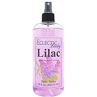 Lilac Body Spray for Women, 16 Oz Mist with Long-Lasting Fragrance, Light, Floral Scent for Spring & Summer, Sweet, Fresh & Powdery Perfume, Refreshing Aroma with Woodsy Tone For Daily Use