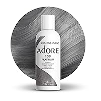 Adore Semi Permanent Hair Color - Vegan and Cruelty-Free Hair Dye - 4 Fl Oz - 150 Platinum (Pack of 1)