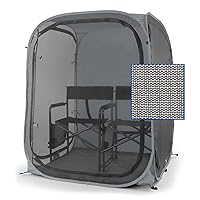 The Original – WeatherPod XL 1-Person Bug Screen Pod – Pop-Up Mosquito Screen Tent Made with Fine Gauge, Bug-Proof Mesh – Silver