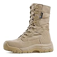 FREE SOLDIER Women’s Tactical Boots 8 Inches Lightweight Combat Boots Durable Military Work Outdoors Boots Desert Boots for Women