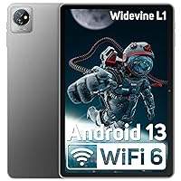Blackview Tab 70 WiFi 2024 Android 13 Tablet, 8(4+4) GB+64GB 1TB Expand, Wi-Fi 6 Model, 10.1 inch Tablet with HD+IPS Display, 6580mAh, Dual Speakers and Camera, BT5.0, Google GMS, 2.0GHz CPU, Gray