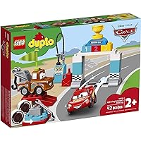 LEGO DUPLO Disney and Pixar Cars Lightning McQueen's Race Day 10924 Toddler Toy with Lightning McQueen and Mater; Great Gift for Kids Who Love Race Car Toys and Tow Trucks, New 2020 (42 Pieces)