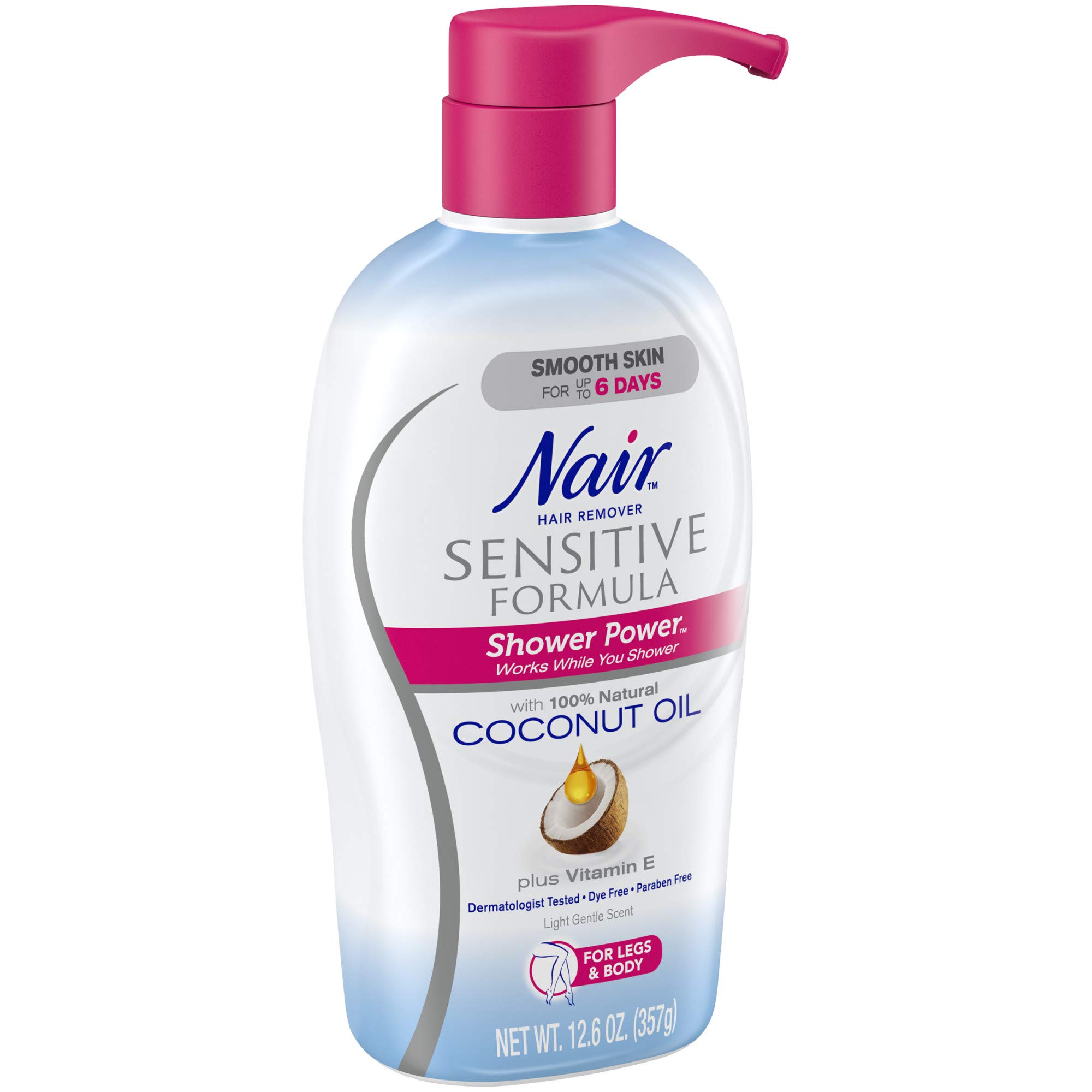Mua Nair Hair Remover Sensitive Formula Shower Power with Coconut Oil and  Vitamin E, Light, Gentle Scent,  Oz (Packaging May Vary) trên Amazon  Mỹ chính hãng 2023 | Fado