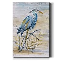 Renditions Gallery Animals Wall Art Abstract Paintings for Decor Rustic Yellow Blue Heron Bird Canvas Artwork Prints for Bedroom Living Room Office Walls - 18