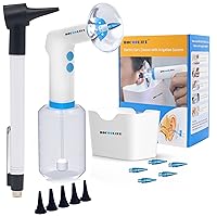 Ear Cleaning Kit Ear Irrigation Flushing System, Ear Wax Cleaner Ear Wax Removal, Ear Wash Wax Flush Flusher with Ear Wax Build Up Examination Tool the Scope