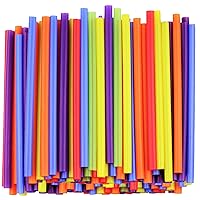 Comfy Package, [200 Count] Jumbo Plastic Smoothie Straws - 8.5