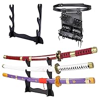 HIGH GODO Anime Cosplay Swords Building Set, 936 Piece One Purple Enma Zoro  Sword 38.8IN with Scabbard and Bracket for Adults and Kid 8+ (Roronoa Zoro