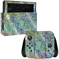 MightySkins Glossy Glitter Skin for Nintendo Switch - Irises | Protective, Durable High-Gloss Glitter Finish | Easy to Apply, Remove, and Change Styles | Made in The USA