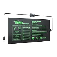 iPower Seedling Heat Mat for Plants with Dual Temperature, Black, 10