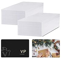 100 Pcs Sublimation Business Cards Blanks,Metal Business Card Blanks Aluminum,Can Sublimation Any Picture and Text in the Computer on the Metal Cards.86 x 54 mm(0.22mm Thickness)