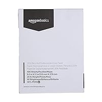 30% Recycled Multipurpose Copy Printer Paper - 8.5 x 11 Inches, 1 Ream, 500 Count (Sheets), White