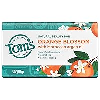 Tom's of Maine Natural Beauty Bar Soap, Orange Blossom With Moroccan Argan Oil, 5 oz.